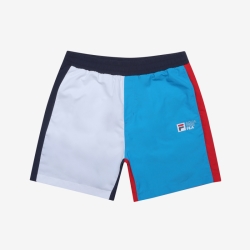 Fila Regular Fit Aqua Time Color Block - Naisten Shortsit - Laivastonsininen | FI-38501